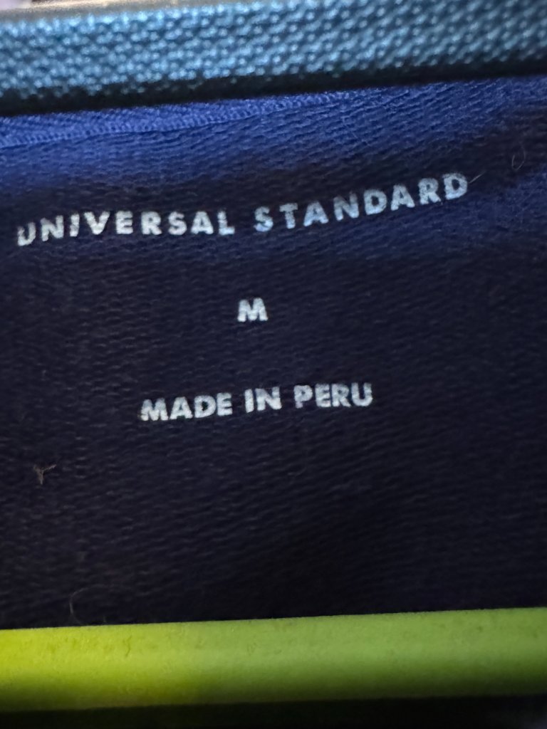 Euc Universal Standard Zoe Half Zip Funnel Neck Pullover Us M (18-20) Navy — image 5 of 8